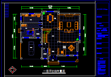 现代中式风格三层住宅室内装修施工图(含效果图、预算)免费下载 - 建筑装修图 - 土木工程网